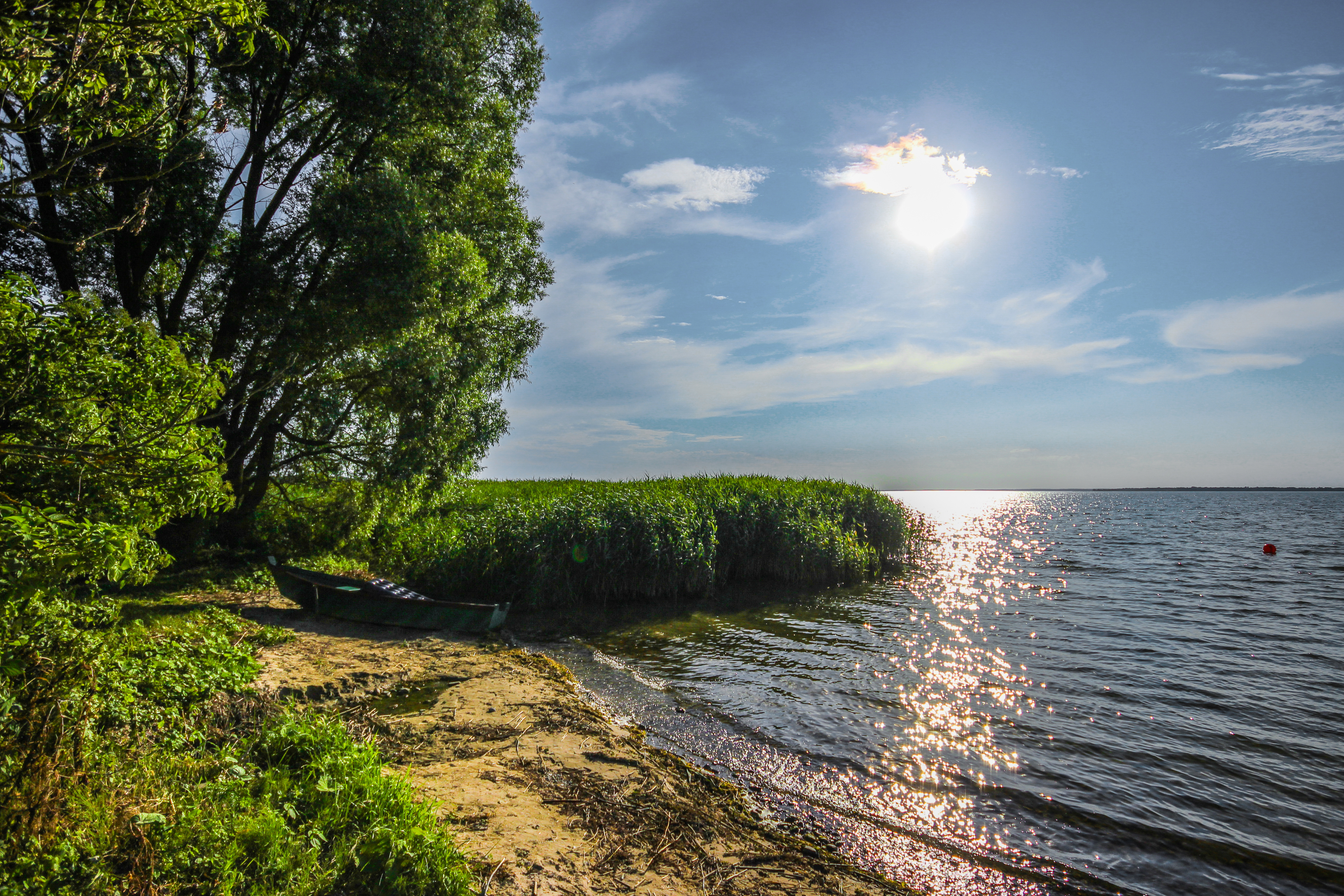 Brzeg jeziora — Mazurski Brzask